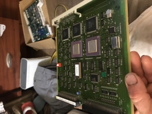 Board with gold chips